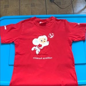 A Russian beach volleyball shirt